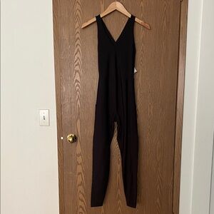 Old Navy Black V-Neck Jumpsuit
